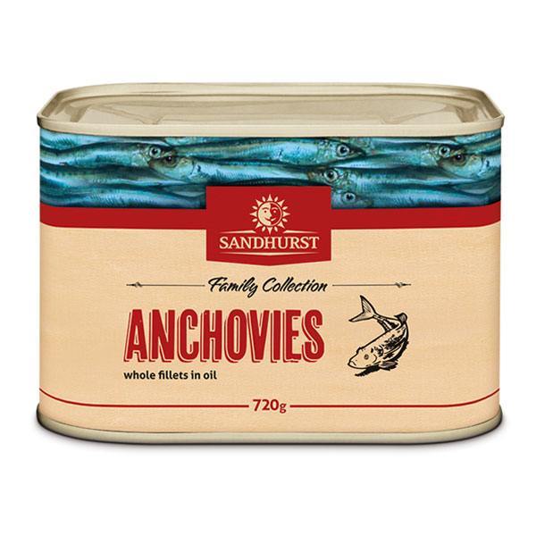 12 X Anchovies 720G Sandhurst