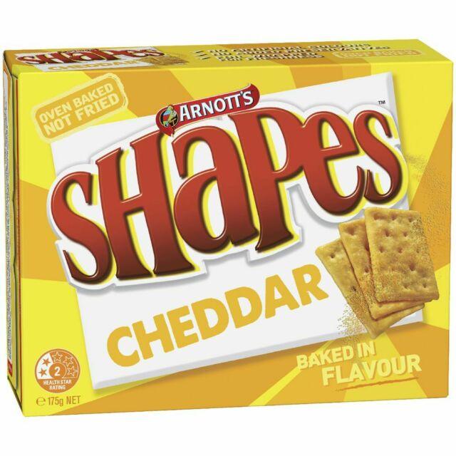 24 Pack  Shapes Cheddar 175G