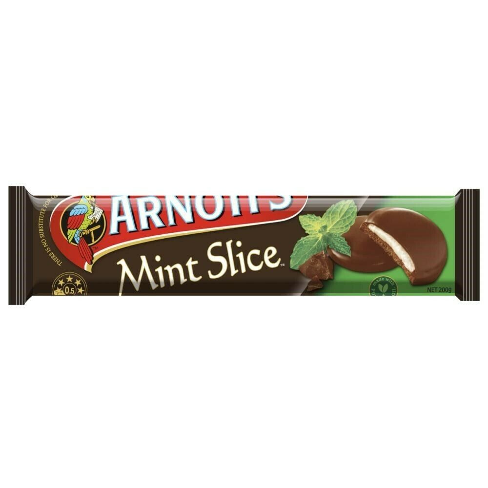 20 X Arnotts Biscuits Chocolate Mint Slice 200G