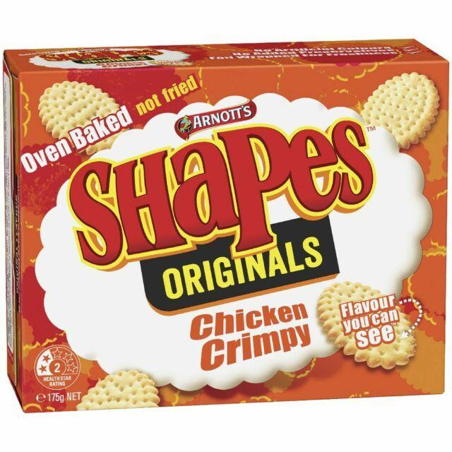 24 Pack Arnotts Shapes Chicken Crimpy 175G Arnott's