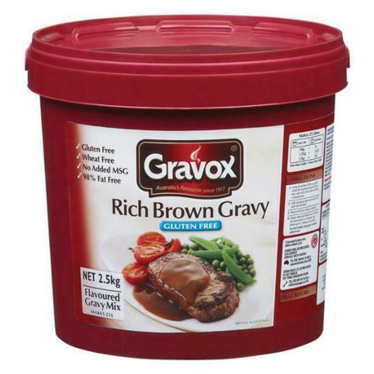 3 X Gravox Gravy Mix Rich Brown 2.5Kg