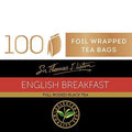 Lipton 100 Tea Bags Enveloped English Breakfast