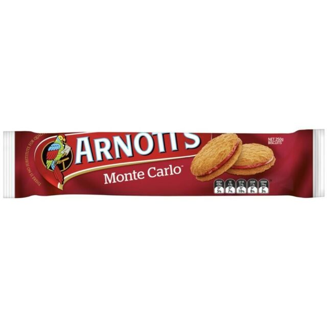 20 Pack  Biscuits Monte Carlo 250G
