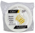 50 Plates Plastic 230Mm 9 Inch Round