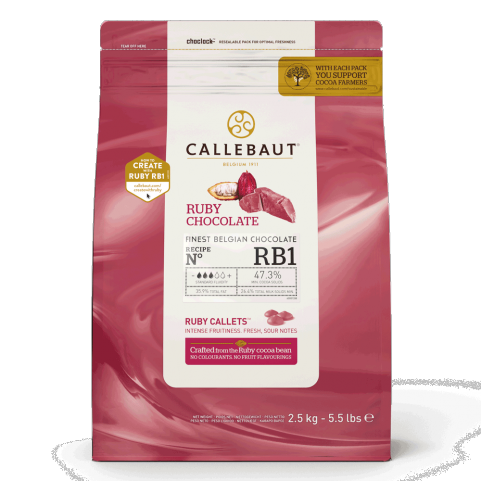 10 Kg Callebaut Hocolate Couverture Ruby Callets Belgium 4 X  2.5Kg