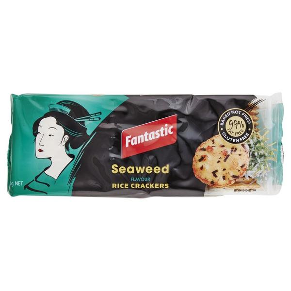 12 x Fantastic Rice Crackers Seaweed
