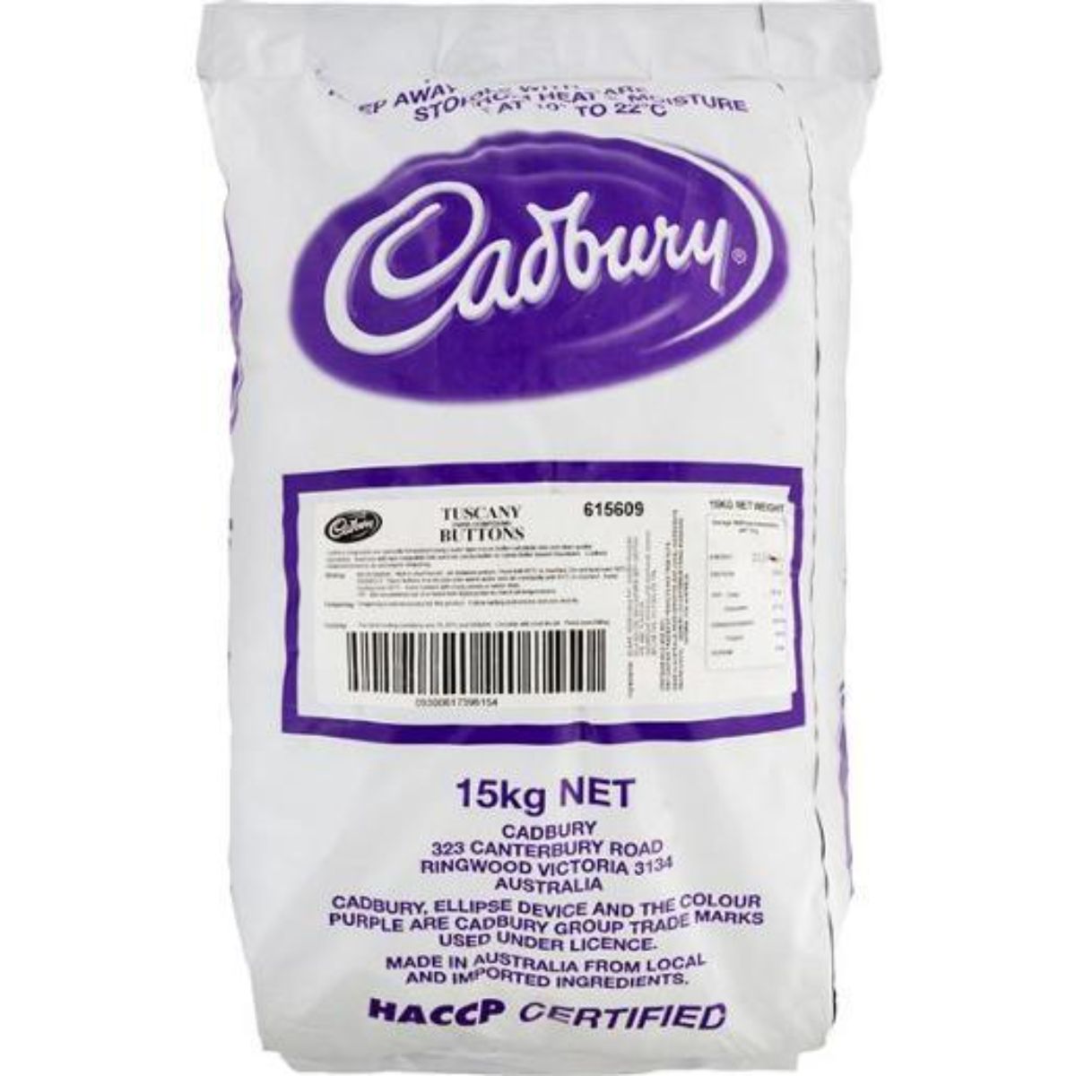 Cadbury Chocolate Chips Tuscany 15 Kg