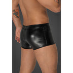 Noir Snake Wetlook Short Shorts - Black - Small