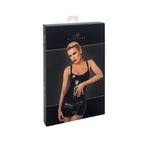 Noir Starlet Wetlook Minidress Ring Belt - Black - Medium
