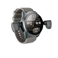 2-in-1 Smartwatch w/Earphones & Charging Dock | 4GB MP3, Health Tracker | Titanium Grey | World’s First Patented