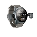 2-in-1 Smartwatch w/Earphones & Charging Dock | 4GB MP3, Health Tracker | Titanium Grey | World’s First Patented