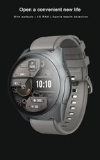 2-in-1 Smartwatch w/Earphones & Charging Dock | 4GB MP3, Health Tracker | Titanium Grey | World’s First Patented