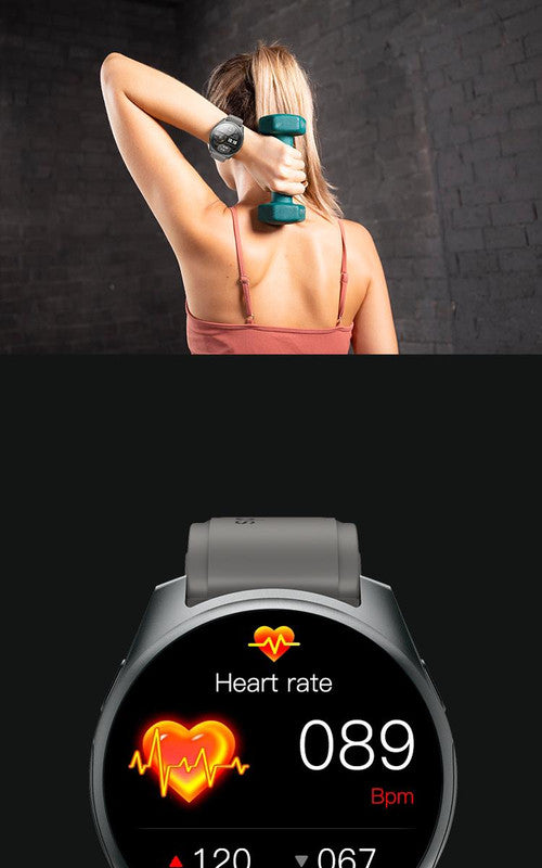 2-in-1 Smartwatch w/Earphones & Charging Dock | 4GB MP3, Health Tracker | Titanium Grey | World’s First Patented