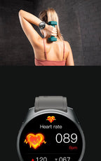 2-in-1 Smartwatch w/Earphones & Charging Dock | 4GB MP3, Health Tracker | Titanium Grey | World’s First Patented