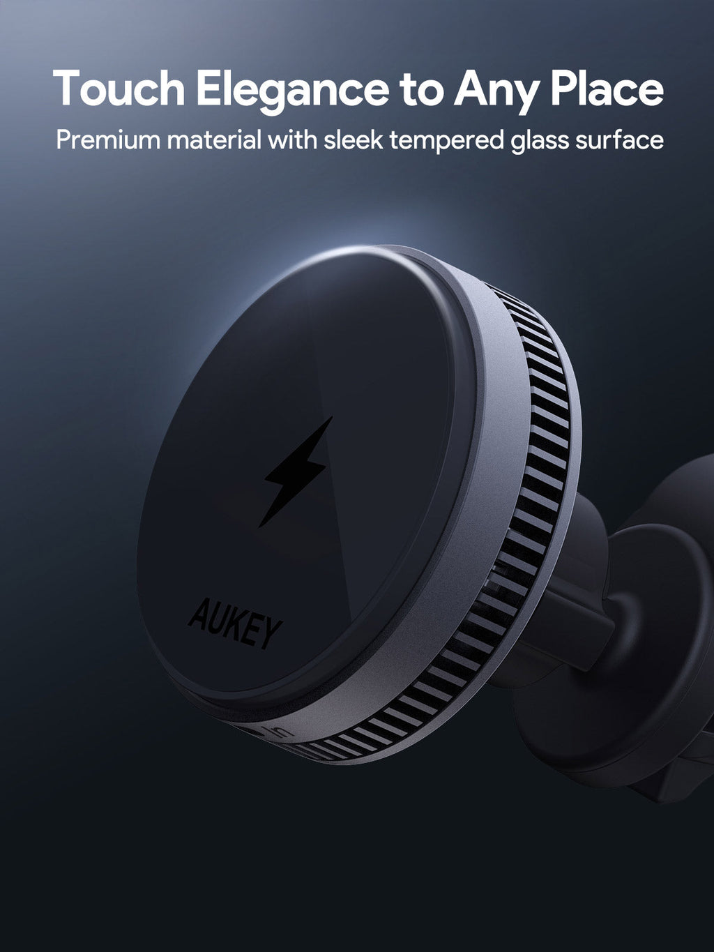 Aukey MagFusion Dash Pro Qi2 Active Cooling Wireless Charging Phone Mount