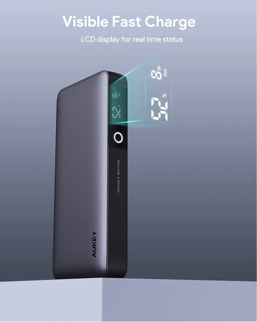 Aukey Sprint X 20K 65W 20000mAh Portable Power Bank with PD3.0 (PB-Y43)