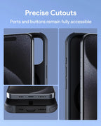 Aukey Urban Guard Elite Magnetic Hard-Shell iPhone 15 Pro Phone Case - Dark Gray (UG10C)