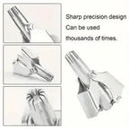 Washable Manual Nose Hair Trimmer For Men And Womens, Stainless Steel, Portable Nose Hair Clipper