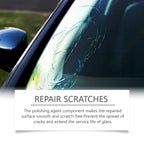 Homonth windshield crack repair kit, car front windshield nano repair liquid set, quickly repairs cracks, clear vision, safe travel