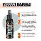 Rayhong Car Windshield Spray, Windshield Rearview Mirror Cleaning, Stain Removal, Hydrophobic Water Repellent, Anti-Fog Agent