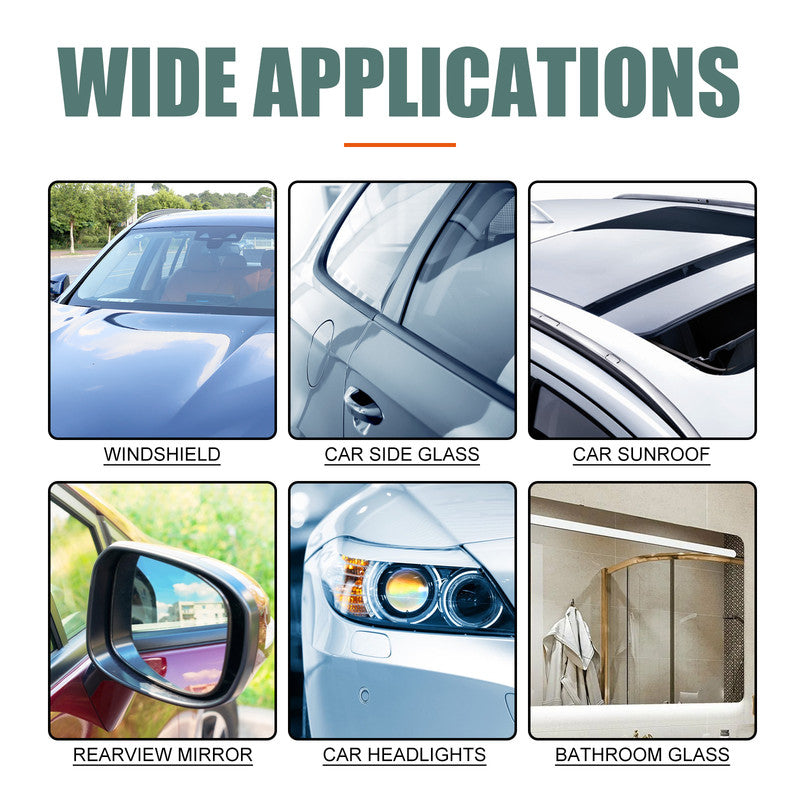 Rayhong Car Windshield Spray, Windshield Rearview Mirror Cleaning, Stain Removal, Hydrophobic Water Repellent, Anti-Fog Agent