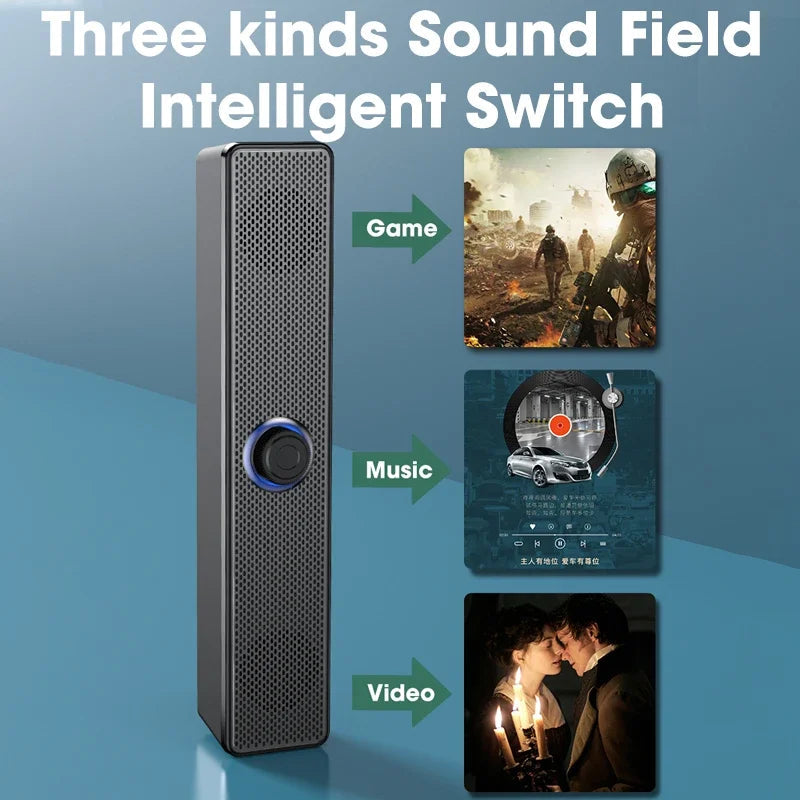 NNEOBA PC Soundbar Wired Speaker