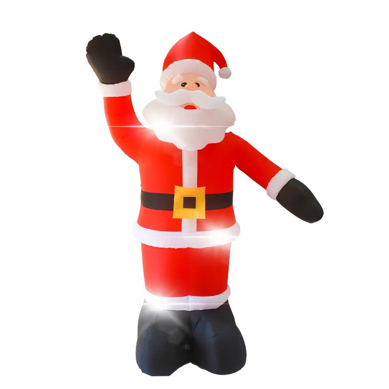 8Ft Tall Inflatable Santa Claus With 9 Led Lights – FreePostage