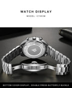 Mens Quartz Chronograph Business Watch