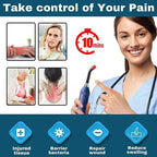 3-in-1 Red Light Therapy Wand Infrared & Blue Light Blue