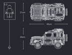Technical Rover Defender Collector'S Building Blocks Set