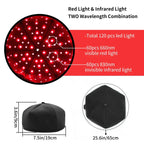 Hair Growth Cap LED Treatment Helmet Black