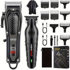 Men's Electric Hair Clipper with LCD Display