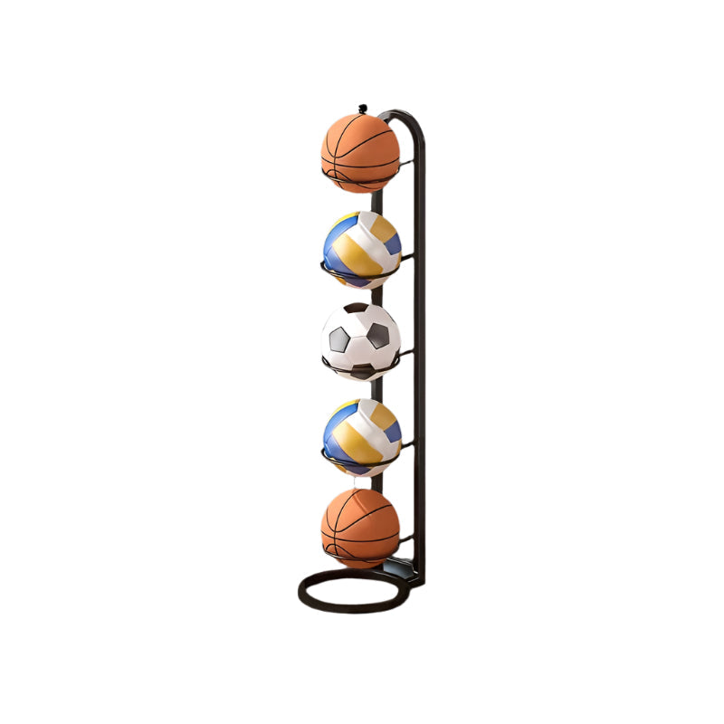 Metal Sports Ball Rack Organizer Stand (5-Tier) – FreePostage