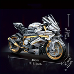 Motorcycle Blocks Model for Teens & Adults