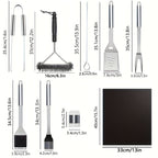 BBQ Grill Accessories Set (17pcs)
