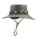 Mens Summer Bucket Hat UV Protection Wide Brim