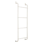 Over The Door Towel Rack Metal Behind Door Hanger for Bathroom Bedroom-White