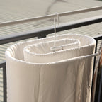 Elliptical Spiral Drying Rack for Quilt -White
