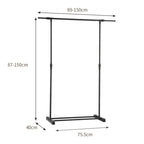 Adjustable Clothes Rack--Back