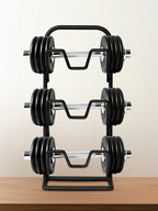 Three-layer Pot Lid Rack Kitchen Countertop Organizer for Cutting Board-Black