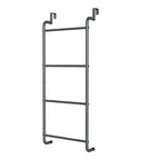 Over The Door Towel Rack Metal Behind Door Hanger for Bathroom Bedroom-Grey
