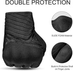 Breathable Mesh Motorcycle Gloves Touchscreen with TPR Palm Pad Hard Knuckle-Black-Large