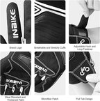 Breathable Mesh Motorcycle Gloves Touchscreen with TPR Palm Pad Hard Knuckle-White-XLarge