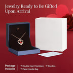 18K Rose Gold Necklaces for Women, 926 Sterling Silver Gifts for Mothers Day, Jewelry for Wife Mom Her Girlfriend, Birthstone Diamond Necklace for Birthday Anniversary, Heart Pendant Jewelry-AUG