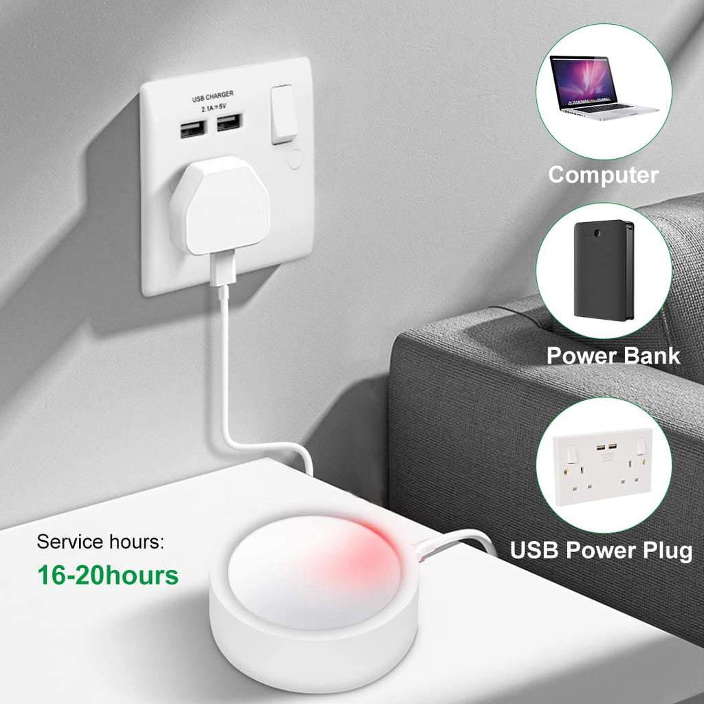 Night Light Wireless Wall Light Indoor LED 2 Pack,Battery Operated Wall Lights Rechargeable Lamp with Remote,Touch Lamp Dimmable Wall Sconces Bedside Lamp for Bedroom Livingroom (Black, 2Pack) [Energy Class E]