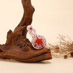 Healing natural crystal perfume bottle(25ml)-rose quartz red jasper