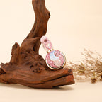 Healing natural crystal perfume bottle(25ml)-rose quartz agate