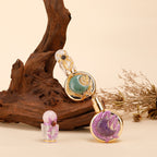 Healing natural crystal perfume bottle(25ml)-rose quartz agate