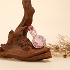 Healing natural crystal perfume bottle(25ml)-rose quartz red jasper