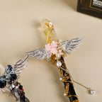 Handmade Crystal Wand, Natural Raw Gemstone Scepter, Magic Healing Wand Citrine